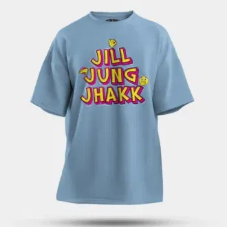 Jill jung jhakk men/unisex oversized t-shirt in baby blue color