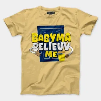 Babyma belieuv me men/unisex t-shirt in beige color