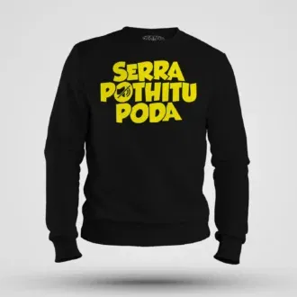 Serra pothitu poda men/unisex sweatshirt in black color