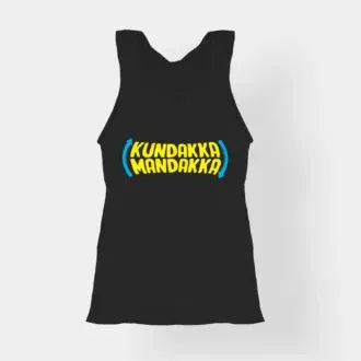 Kundakka mandakka women's tank top in black color