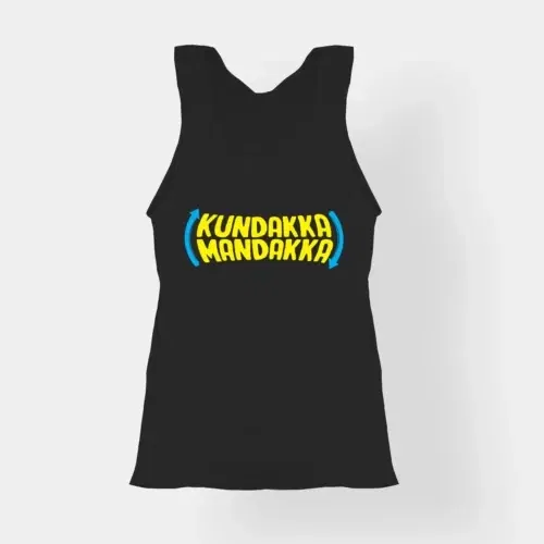 Kundakka mandakka women's tank top in black color