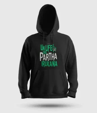 Un life la oru partha irukana men/unisex hoodie in black color