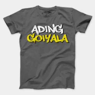 Ading goiyala men/unisex t-shirt in charcoal melange color