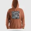 Straight Outta Ambattur Men/Unisex Hoodie in Coral Color