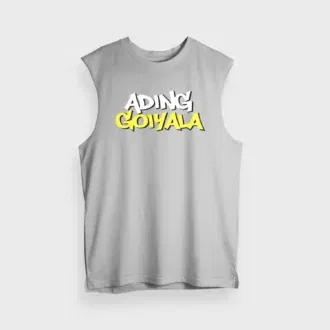 Ading goiyala men/unisex tank top in grey melange color