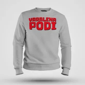 Varalena podi men/unisex sweatshirt in grey melange color