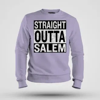 Straight outta salem men/unisex sweatshirt in lavender color