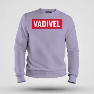 Vadivel men/unisex sweatshirt in lavender color