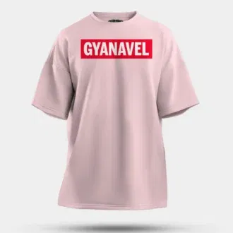 Gyanavel men/unisex oversized t-shirt in light baby pink color