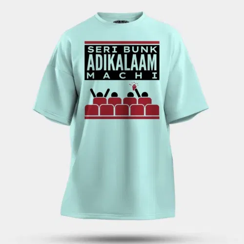 Seri bunk adikalaam machi men/unisex oversized t-shirt in mint color