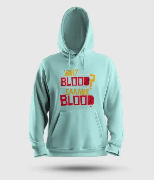 Why blood same blood men/unisex hoodie in mint color