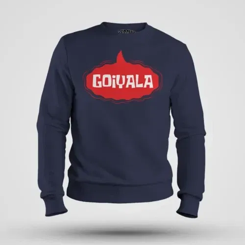 Goiyala men/unisex sweatshirt in navy blue color