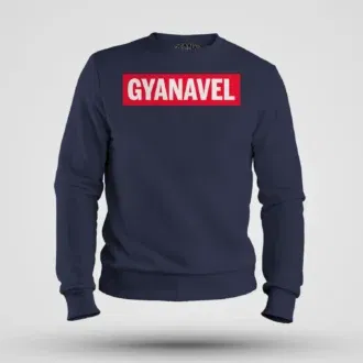 Gyanavel men/unisex sweatshirt in navy blue color