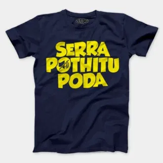 Serra pothitu poda men/unisex t-shirt in navy blue color