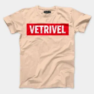 Vetrivel men/unisex t-shirt in peach color