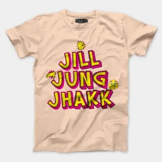 Jill jung jhakk men/unisex t-shirt in peach color