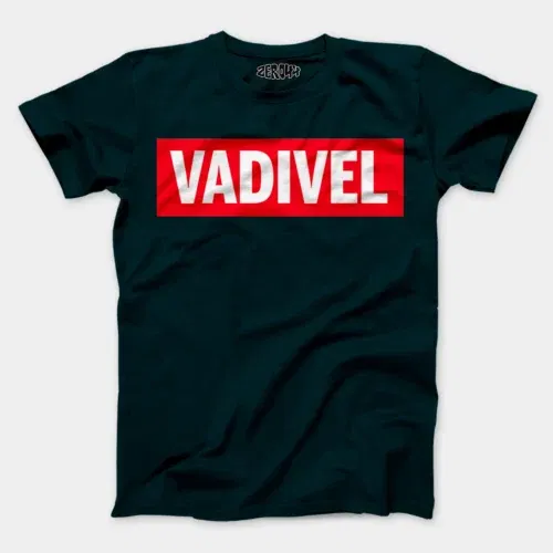 Vadivel men/unisex t-shirt in petrol blue color