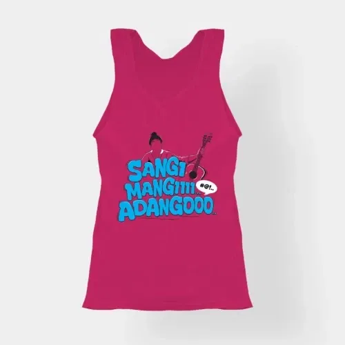 Sangi mangiiiii….. Adangoooo women's tank top in pink color