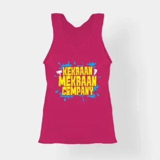 Kekraan mekraan company women's tank top in pink color