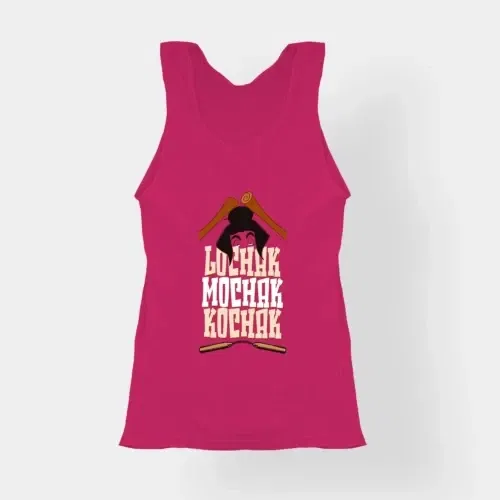 Lochak mochak kochak women's tank top in pink color