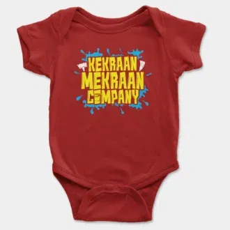 Kekraan mekraan company onesie/romper in red color