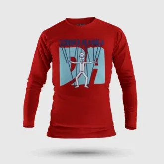 Sodhikkaraangada men/unisex long sleeve t-shirt in red color