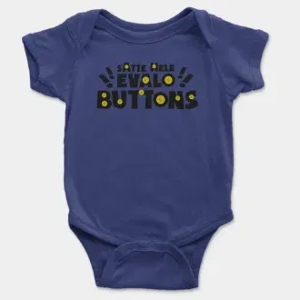 Satte mele evalo buttons onesie/romper in royal blue color