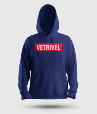 Vetrivel men/unisex hoodie in royal blue color