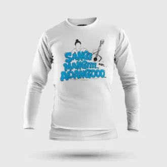 Sangi mangiiiii….. Adangoooo men/unisex long sleeve t-shirt in white color