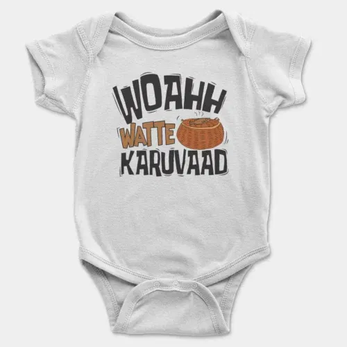 Woahh!! Watte karuvaad onesie/romper in white color