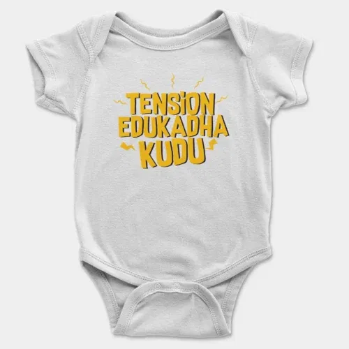 Tension edukadha kudu onesie/romper in white color